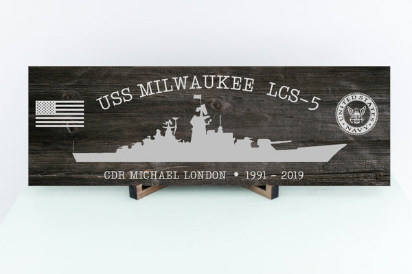 Personalized Navy Ship Wooden Plaque, Navy Veteran Gift for Him, Navy Sign for Home Decor, Handcrafted Battleship Sign for Navy Enthusiasts