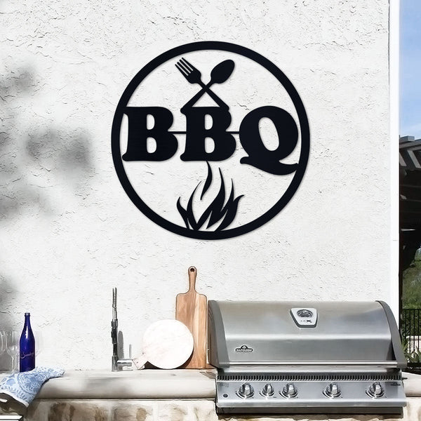 Metal BBQ Sign, Metal Grill Sign, Housewarming Gift, Grilling Gift, Metal Sign, Metal Gift, Home Decor, Backyard Sign, Metal Wall Art