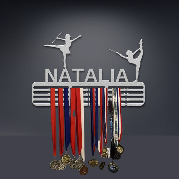 Personalized Baton Twirling Medal Display, Medal Hanger, Medal Holder For Kids, Sports Medal Rack, Sports Metal Sign, Baton Twirling Gift