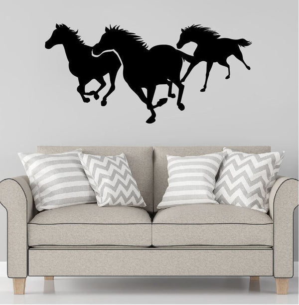 Running Horses Metal Home Decor, Horses Wall Art, Three Horses Wall Art, Horse Wall Art, Wall Art, Metal Wall Decor