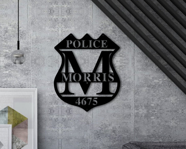 Personalized Police Officer Gifts, Police Signs for Home Metal, Police Officer Sign, Police Gifts, Police Decor, Police Officer Decor