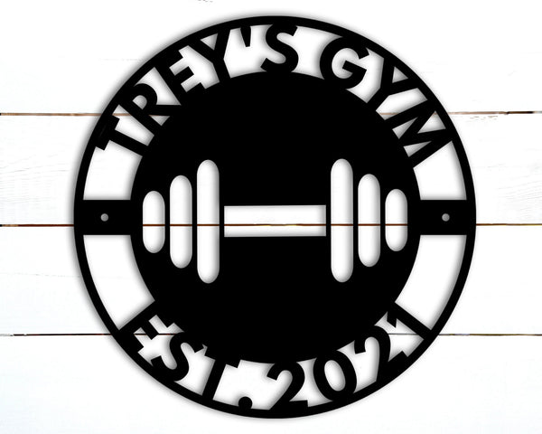 Personalized Home Gym Signs for Workout Room, Personalized Metal Sign, Home Gym Wall Art, Home Gym Decor, Gym Sign, Weight Lifting, Crossfit