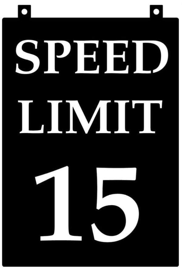 Metal Speed Limit sign , Laser cut CUSTOMIZABLE sign with powder coat finish