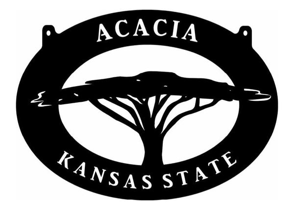 Metal sign ACACIA tree with your name