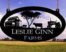 Metal Sign pig cow tractor sign customized with your name