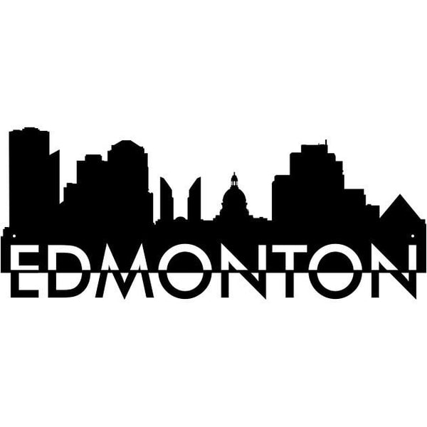 Edmonton Skyline Metal Wall Art, Modern City Wall Art, City Art Metal Name Sign, Laser Cut Cityscape Wall Art, Farmhouse Wall Decor