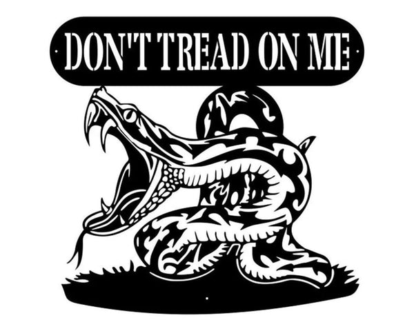 Don't Tread On Me Metal Wall Art, Snake Wall Art, Metal Snake Decor, Metal Wall Decor, Animal Art, Snake Sign, Housewarming Gift