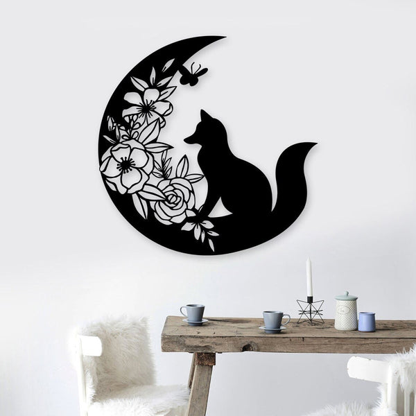 Fox sign, metal Fox sign, Fox Metal Sign, Animal Sign, Home Decor, Birthday Gift, Animal Decor, Home Decor, Housewarming Gift