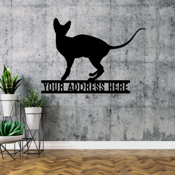 Custom Sphynx Cat Metal Wall Art With Led Lights, Cat Wall Decor, Cat LED Sign, Cat Lover Gift, Animal Decor, Home Decor, Housewarming Gift