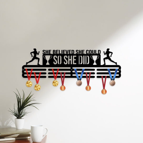 Custom Running Medal Holder, Medal Hanger, Medal display, Running gifts, Race medal holder, Medal rack, Marathon Medal display