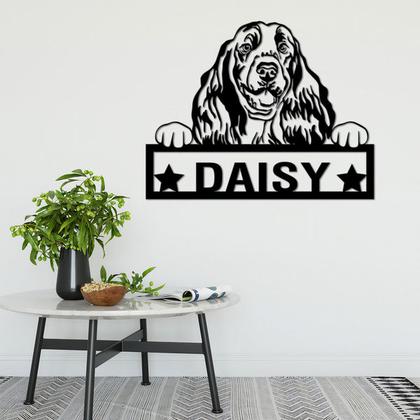 Springer Spaniel Dog Metal Wall Art with Led Light, Dog Metal Sign Metal Dog Decor, Springer Spaniel Gift, Springer Spaniel Decor, Dog Owner