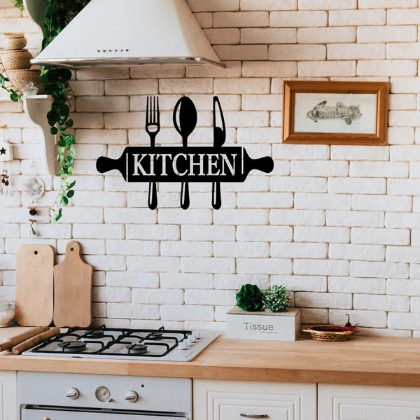 Handmade Custom Kitchen Metal LED Wall Sign-Personalized Kitchen Metal Wall Art-Kitchen Metal Wall Decor-Gift For Mom-Indoor Signs-Kitchen