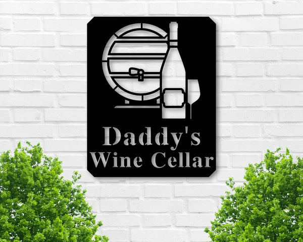 personalized sign, wine sign, wine name sign, custom decor, wall decor, cellar sign, wine rack sign, rustic, gift for him, gift for her