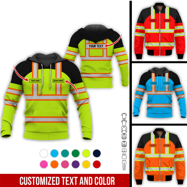 Personalized Name And Flag Workwear Style All Over Printed Clothes GT661