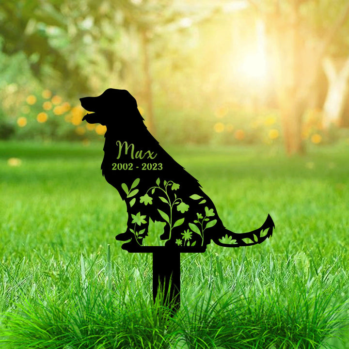Personalized Dog Memorial Stake, Metal Stake, Labrador Retriever, Sympathy Sign, Pet Grave Marker, Remembrance Stake,Labrador Retriever Sign