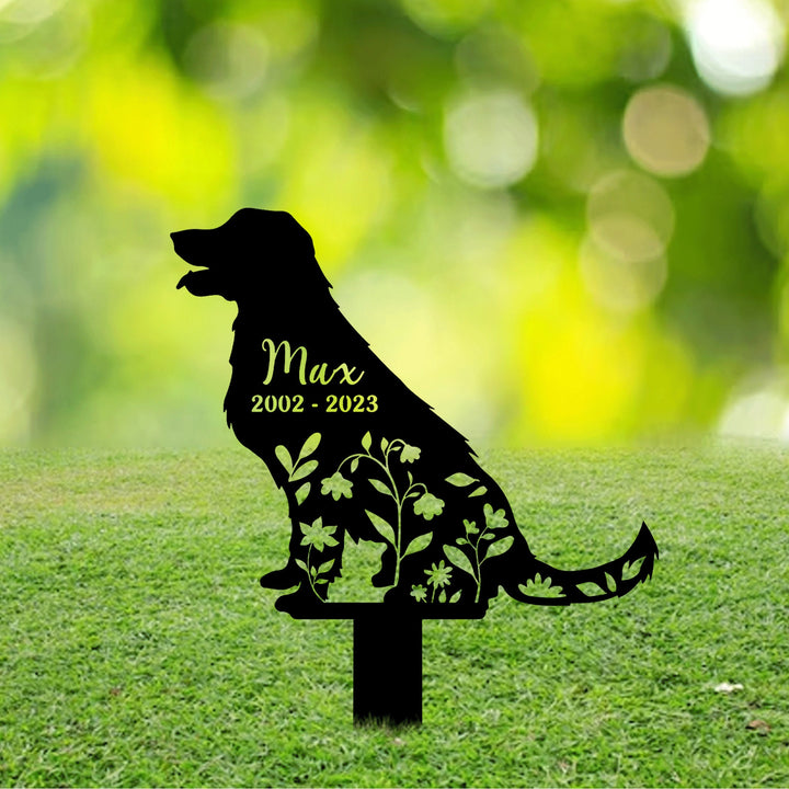 Personalized Dog Memorial Stake, Metal Stake, Labrador Retriever, Sympathy Sign, Pet Grave Marker, Remembrance Stake,Labrador Retriever Sign