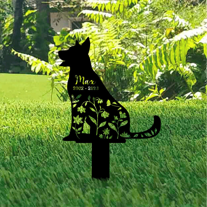 Personalized Dog Memorial Stake, Metal Stake, Beaucerons Stake, Sympathy Sign, Pet Grave Marker, Remembrance Stake, Beaucerons Loss