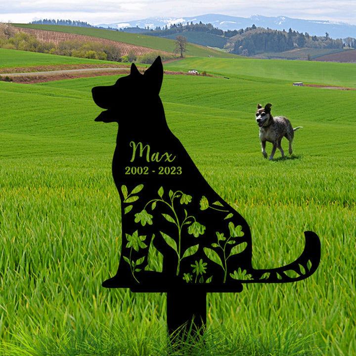 Personalized Dog Memorial Stake, Metal Stake, Beaucerons Stake, Sympathy Sign, Pet Grave Marker, Remembrance Stake, Beaucerons Loss