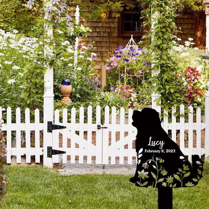 Personalized Dog Memorial Stake, Metal Stake, Newfoundlands Dog, Sympathy Sign, Pet Grave Marker, Remembrance Stake, Newfoundlands Stake