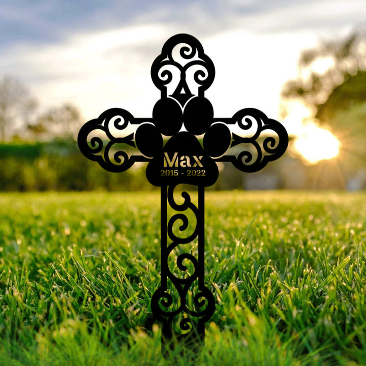 Custom Dog Memorial Stake, Metal Stake, Memory Stake, Sympathy Sign, Pet Grave Marker, Remembrance Stake