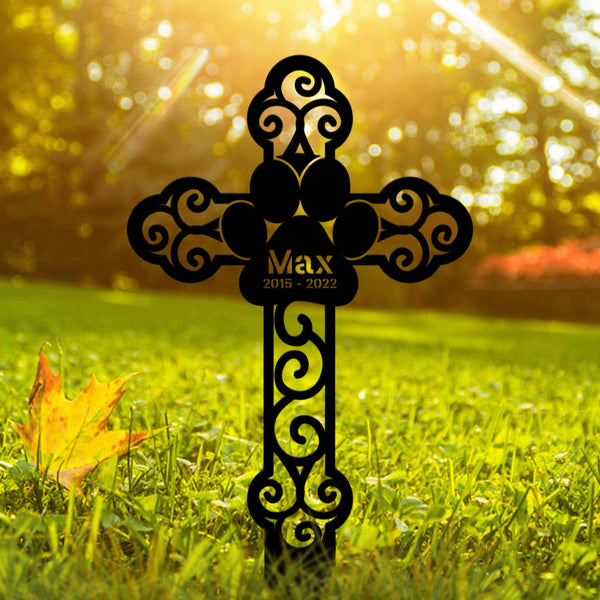Custom Dog Memorial Stake, Metal Stake, Memory Stake, Sympathy Sign, Pet Grave Marker, Remembrance Stake