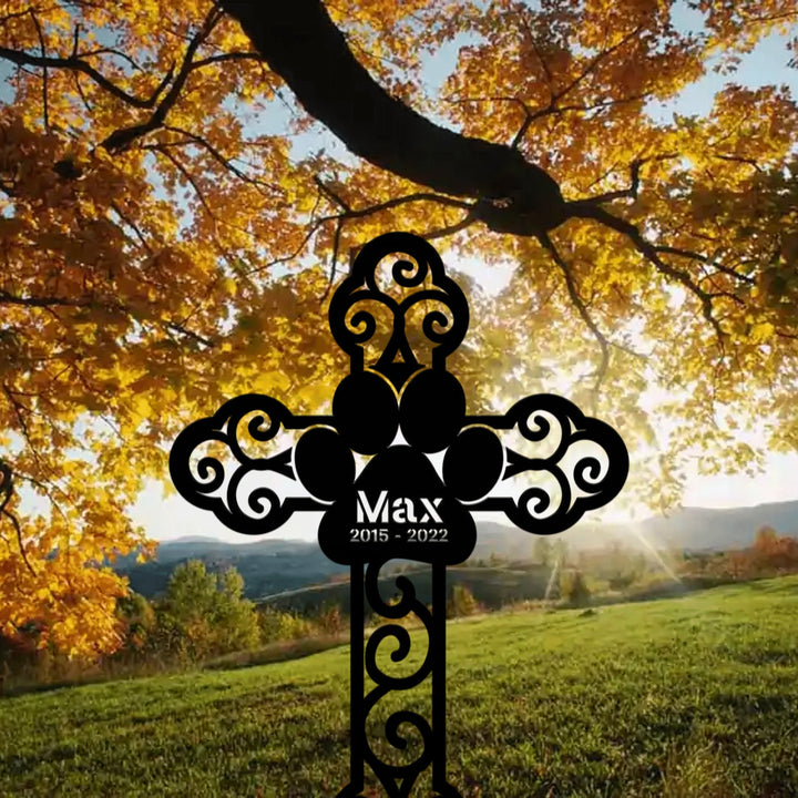 Custom Dog Memorial Stake, Metal Stake, Memory Stake, Sympathy Sign, Pet Grave Marker, Remembrance Stake
