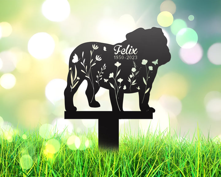 Custom Dog Memorial Stake, Metal Stake, Personalized Memorial Dog Metal Sign, Sympathy Sign, Grave Marker, Remembrance Stake, Garden Sign
