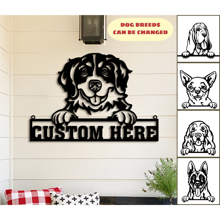 Personalized Metal Sign, Metal Sign, Custom Sign, Dog Monogram, Dog Sign, Dog Mom Gift, Dog Gift, Dog House Decor, Gift for dog