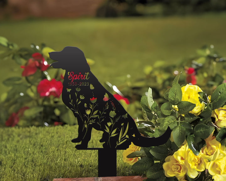 Custom Dog Memorial Stake, Metal Stake, Personalized Memorial Dog Metal Sign, Sympathy Sign, Grave Marker, Remembrance Stake, Garden Sign
