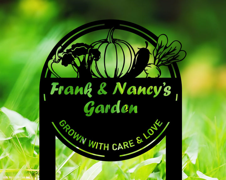 Custom Garden Stake Metal Sign, Personalized Garden Stake Metal Sign, Personalized Garden Sign, Garden Sign, Mom's Garden, Garden Decor