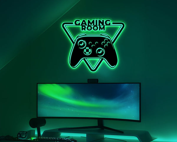 Personalized Video Game Metal Wall Led Lights, Metal Sign, Gamer Wall Art, Game Room Decor, Boys Room Decoration, Gift For Him, Game Lover