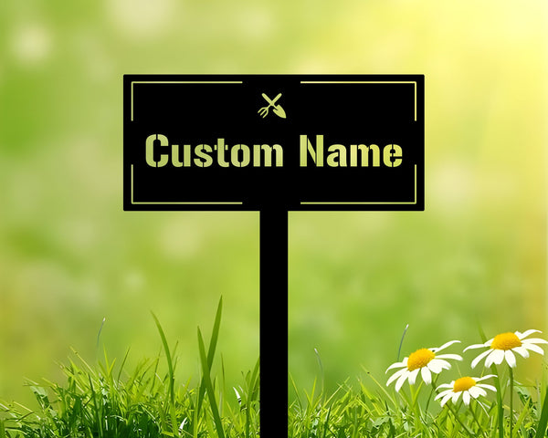 Custom Herbs and plants markers, vegetable plant labels, garden stakes, custom metal sign, custom garden sign, set 5 plant markers