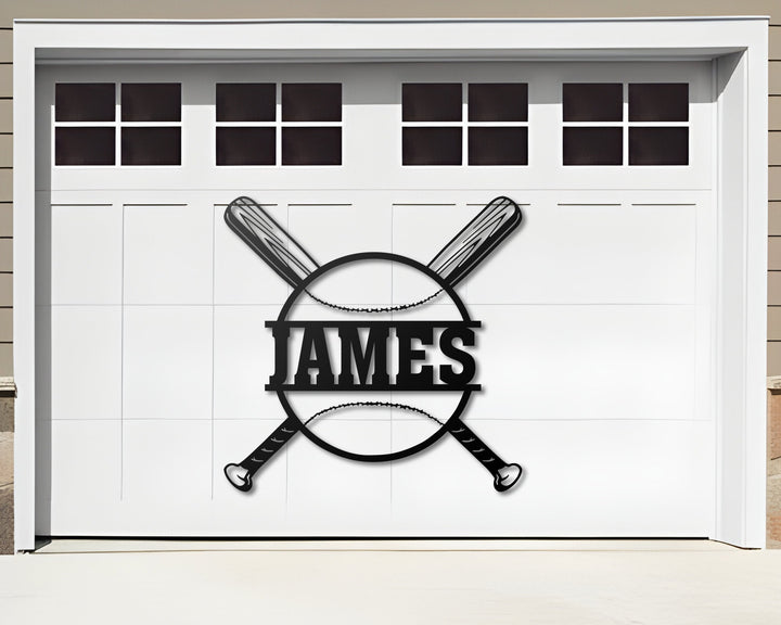 Personalized Baseball Bat Metal Name Sign LED Light, Metal Wall Art Decor, American Softball Player Name Sign, Baseball Lover Gift