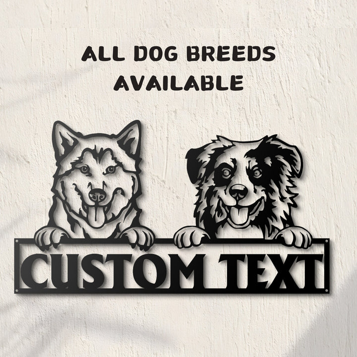 Personalized Metal Sign, Metal Sign, Custom Dog Sign, Dog Monogram, Dog Sign, Dog Mom Gift, Dog Gift, Dog House Decor, Gift for dog