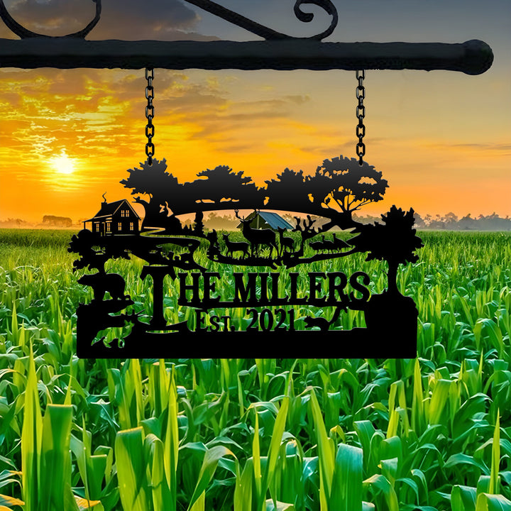 Personalized Metal Farm Sign, Custom Metal Farm Name sign, Large Metal Sign, Ranch Sign, Farmhouse Metal Entrance Sign, Gift For Farmer