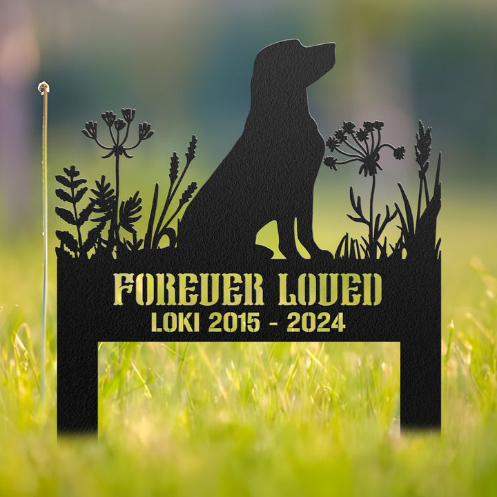 Labrador Retriever Memorial Stake Sign Personalized, Pet Grave Markers Sign, Sign With Stake, Pet Loss Gift, Remembrance Stake, Dog Stake