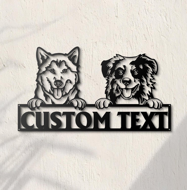 Personalized Metal Sign, Metal Sign, Custom Dog Sign, Dog Monogram, Dog Sign, Dog Mom Gift, Dog Gift, Dog House Decor, Gift for dog