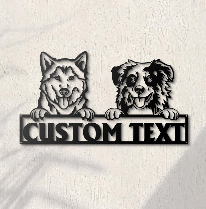 Personalized Metal Sign, Metal Sign, Custom Dog Sign, Dog Monogram, Dog Sign, Dog Mom Gift, Dog Gift, Dog House Decor, Gift for dog