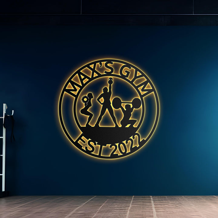 Custom Home Gym Sign Crossfit Sign Workout Room Sign Fitness Sign Home Gym Wall Art Custom Gym Sign Home Gym Decor, Father's Day Gift.