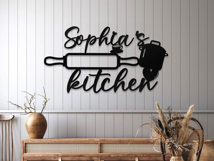 Custom Metal Wall Signs, Mother's Day Gift, Personalized Kitchen Sign, Wedding Decor, Housewarming Gifts, Grandma's Kitchen, Metal Wall Art