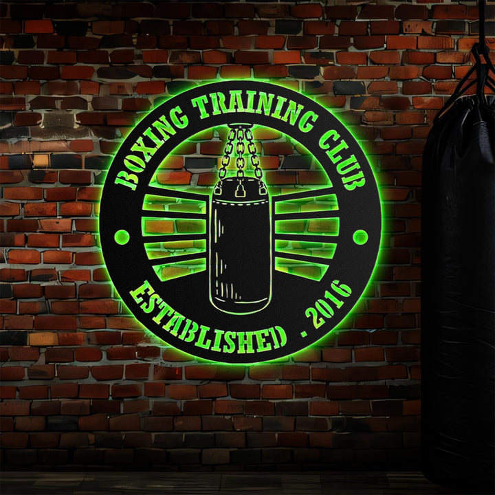 Personalized Home Gym LED Metal Art Sign | Light up Gym Name Metal Sign | Multi Color Home Gym Art | Metal Fitness Wall Art | Neon sign