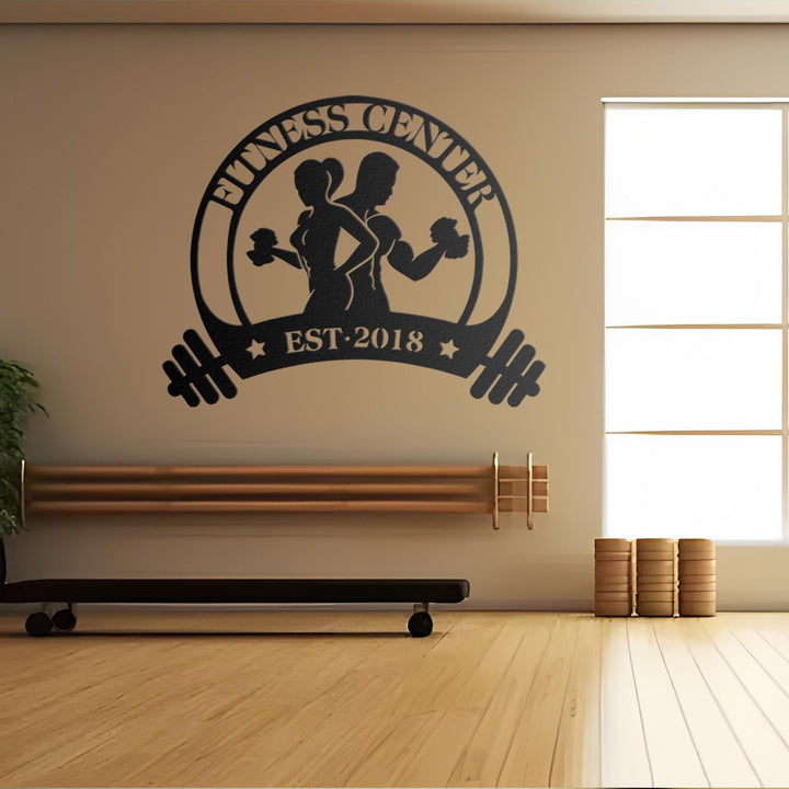 Personalized Metal Gym Sign, Custom Fitness Metal Wall Decor, Body Builder Lovers Gift, Gym Custom Unique Metal Wall Art, Father's Day Gift.