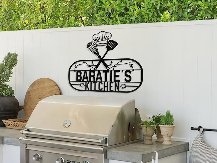 Custom Kitchen Metal Wall Art, Personalized Metal Signs, Custom Kitchen Wall Decor, Customizable Kitchen Sign, Housewarming gift