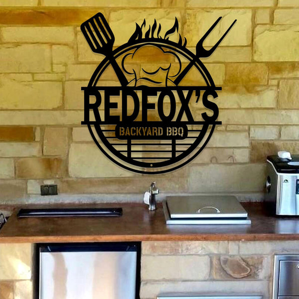 Custom Kitchen Metal Wall Art, Personalized Metal Signs, Custom Kitchen Wall Decor, Customizable Kitchen Sign, Housewarming gift, Chef Gifts