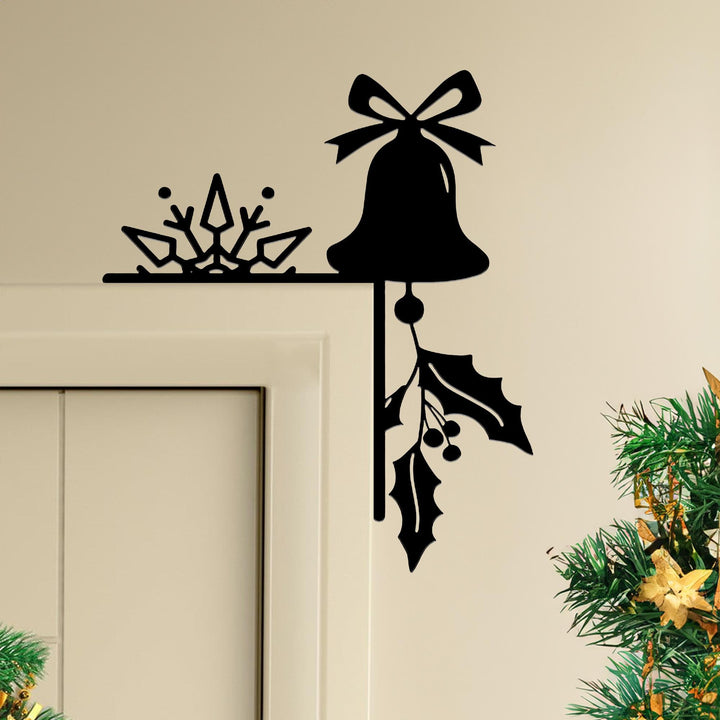 Christmas Door Corner Metal Sign, Xmas Home Decor, Christmas Door Sign, Santa Sign Snowman Sign Joy Sign, Holiday Gift, Xmas Gift Wall Decor