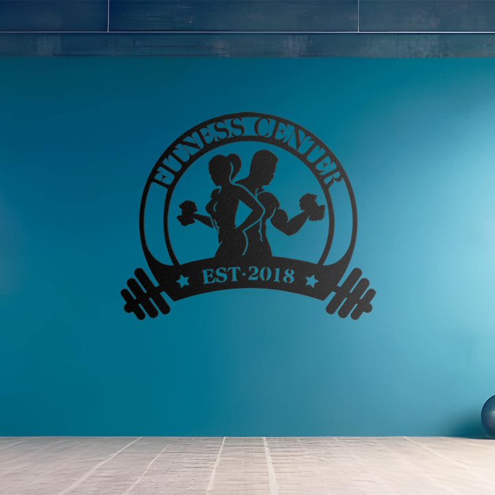 Personalized Metal Gym Sign, Custom Fitness Metal Wall Decor, Body Builder Lovers Gift, Gym Custom Unique Metal Wall Art, Father's Day Gift.