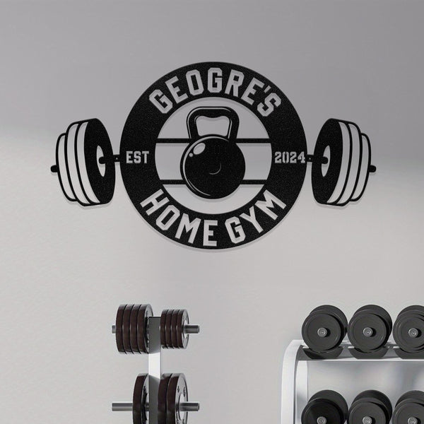Personalized Home Gym LED Metal Art Sign, Light up Gym Name Metal Sign, Multi Color Home Gym Art, Metal Fitness Wall Art. Gym's House Gifts.