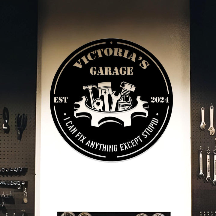 Custom Grandpa's Garage Metal Sign, Personalized Metal Garage Sign, Garage Sign, Papa Gift, Grandpa Gift, Birthday Gift, Christmas Gift