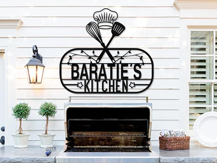 Custom Kitchen Metal Wall Art, Personalized Metal Signs, Custom Kitchen Wall Decor, Customizable Kitchen Sign, Housewarming gift