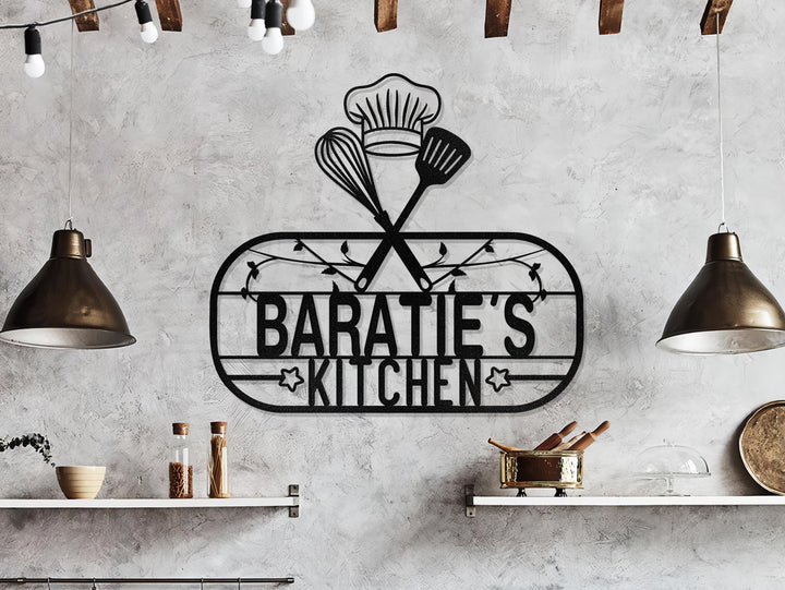 Custom Kitchen Metal Wall Art, Personalized Metal Signs, Custom Kitchen Wall Decor, Customizable Kitchen Sign, Housewarming gift